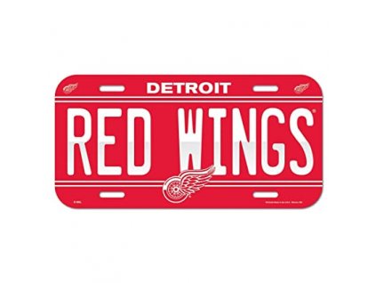 Cedule Detroit Red Wings License Plate Banner