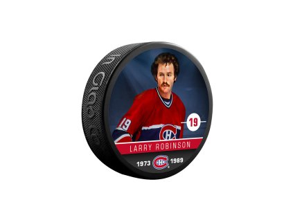 Puk Larry Robinson #19 Montreal Canadiens Souvenir Collector Hockey Puck