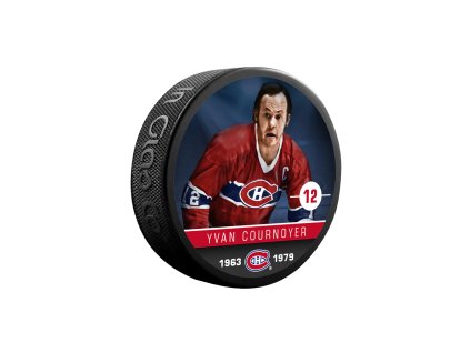 Puk Yvan Cournoyer #19 Montreal Canadiens NHL Souvenir Collector Hockey Puck