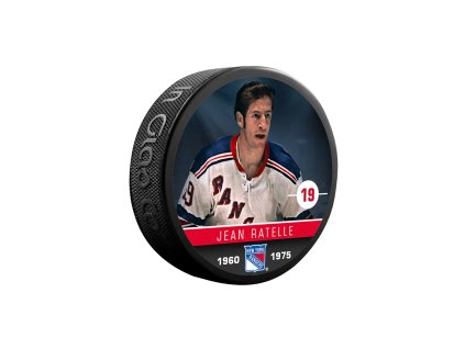 Puk Jean Ratelle #19 New York Rangers Souvenir Collector Hockey Puck