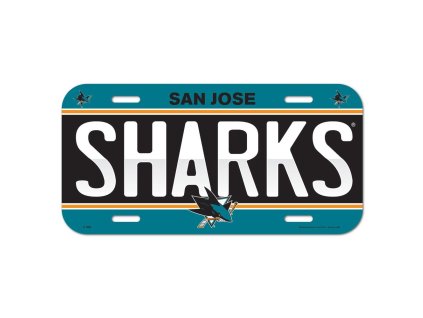 Cedule San Jose Sharks NHL License Plate Banner