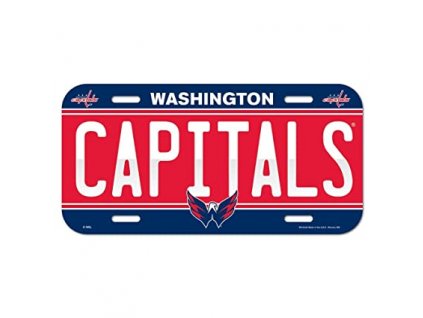 Cedule Washington Capitals License Plate Banner