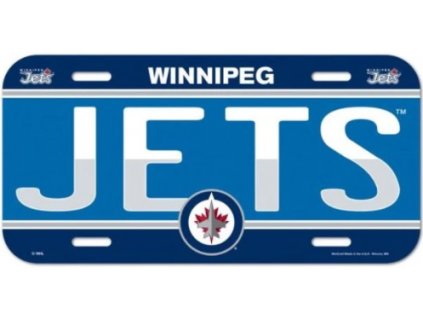 Cedule Winnipeg Jets License Plate Banner