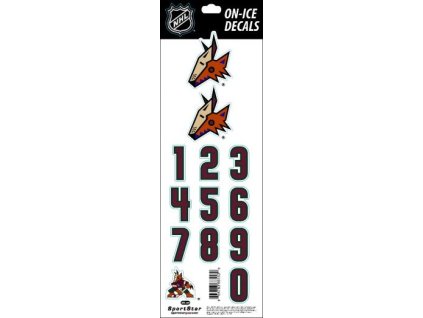 Samolepky na helmu Arizona Coyotes NHL Decals Alternative