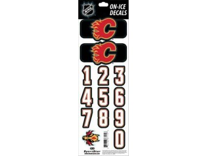 Samolepky na Helmu Calgary Flames Decals Black