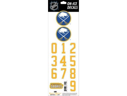 Samolepky na helmu Buffalo Sabres NHL Decals Yellow