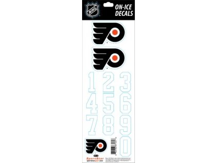 Samolepky na helmu Philadelphia Flyers NHL Decals White