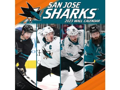 Kalendář San Jose Sharks NHL 2023 Wall Calendar