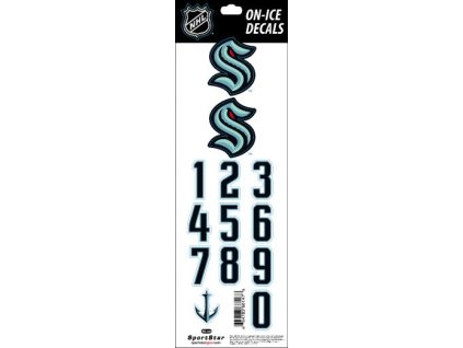 Samolepky na helmu Seattle Kraken NHL Decals