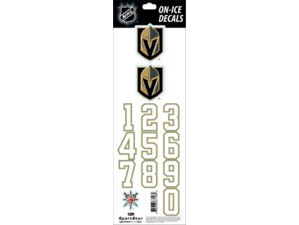 Samolepky na helmu Vegas Golden Knights Decals Gold