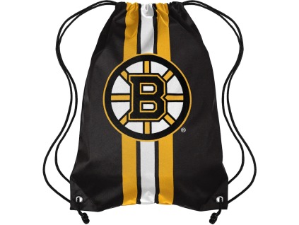 91423 vak boston bruins nhl team stripe drawstring backpack