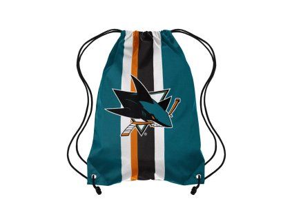Vak San Jose Sharks NHL FOCO Team Stripe Drawstring Backpack