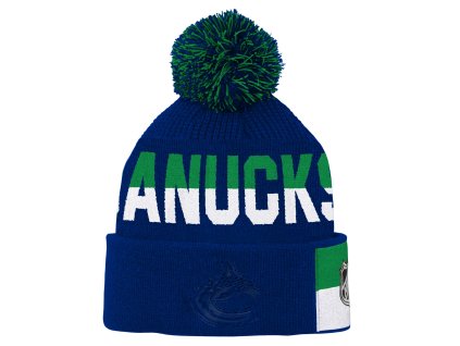 Dětská zimní čepice Vancouver Canucks NHL Faceoff Jacquard Knit