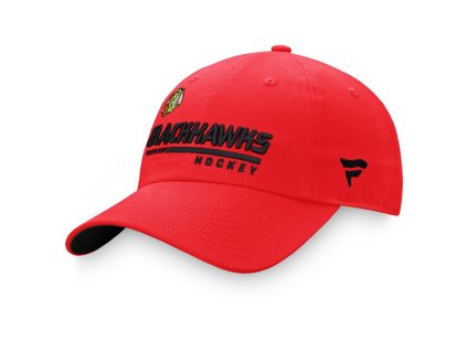 Pánska Šiltovka Chicago Blackhawks NHL Authentic Pro Locker Room Curved Unstructured Strapback Cap Red  Fanatics