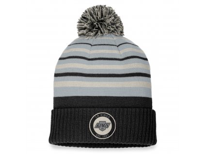 Zimní čepice Los Angeles Kings True Classic Beanie with Pom Black-Stone Gray