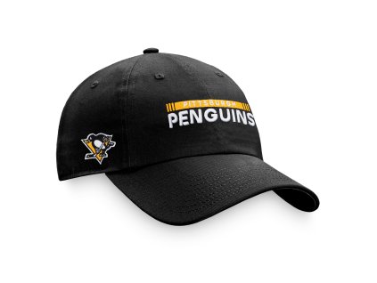 Pánská kšiltovka Pittsburgh Penguins NHL Authentic Pro Game & Train Unstr Adj Black