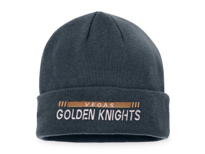 Pánská zimní čepice Vegas Golden Knights NHL Authentic Pro Game & Train Cuffed Knit Black