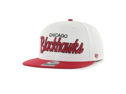 Pánská kšiltovka Chicago Blackhawks NHL Crosstown Script Two tone ’47 CAPTAIN