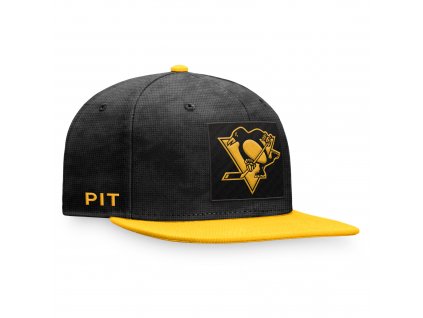 Pánská kšiltovka Pittsburgh Penguins Authentic Pro Game & Train Snapback Black-Yellow Gold