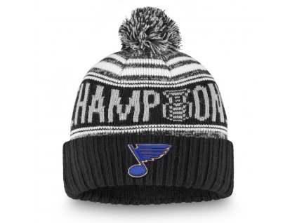 Zimní Čepice St. Louis Blues Stanley Cup Champions 2019 Cuff Pom