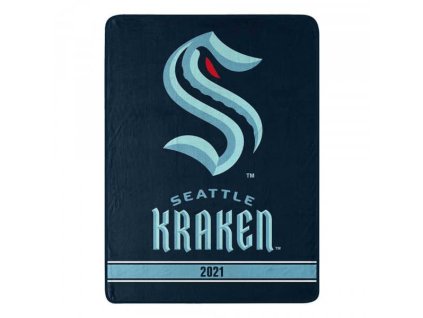 Deka Seattle Kraken NHL Plush Micro Throw Logo