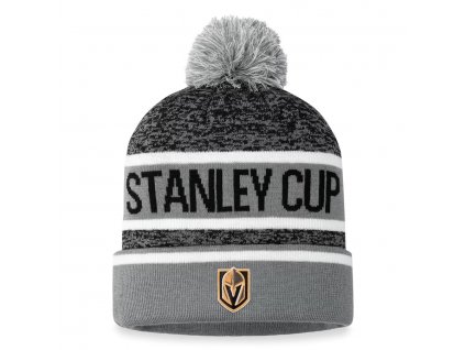 Zimní čepice Vegas Golden Knights 2023 Stanley Cup Champions Cuffed Knit Hat with Pom