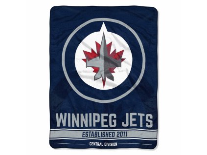 Deka Winnipeg Jets NHL Plush Micro Throw Logo