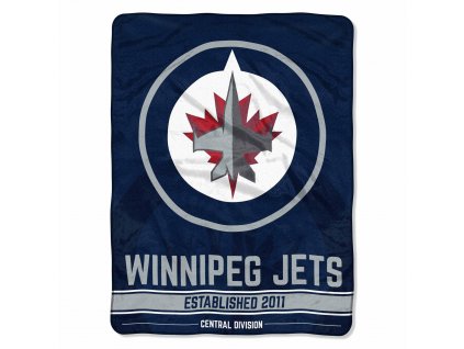 Deka Winnipeg Jets Plush Micro Throw Logo