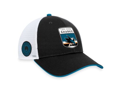 Pánská kšiltovka San Jose Sharks NHL Draft 2023 Podium Trucker Adjustable Authentic Pro