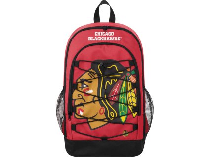 Batoh Chicago Blackhawks NHL FOCO Big Logo Bungee Backpack