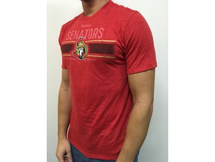Pánské tričko Ottawa Senators NHL Team Stripe Overlay