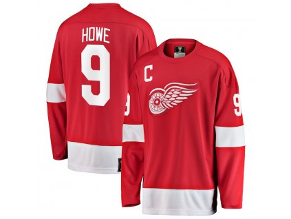 Dres Detroit Red Wings #9 Gordie Howe Breakaway Heritage Jersey