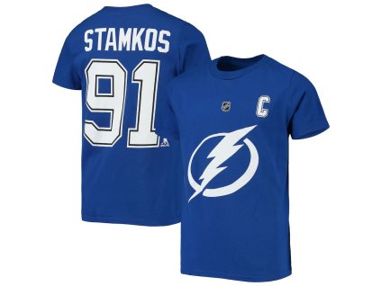 Dětské tričko Steven Stamkos #91 Tampa Bay Lightning NHL Name Number