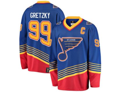 Pánský dres St. Louis Blues NHL Wayne Gretzky #99 Premier Breakaway Retired Player Jersey