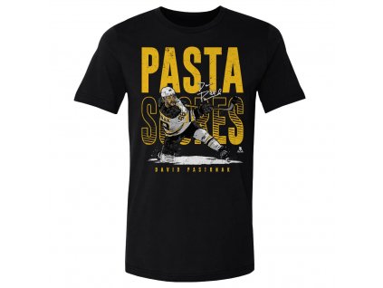 Tričko Boston Bruins David Pastrnak #88 Pasta Scores WHT 500 Level