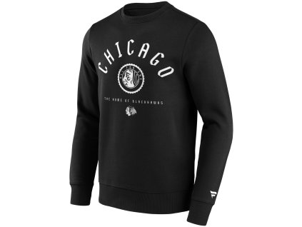 Pánská mikina Chicago Blackhawks NHL College Stamp Crew Sweatshirt