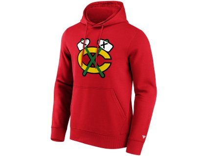 Pánská mikina Chicago Blackhawks NHL Primary Logo Graphic Hoodie