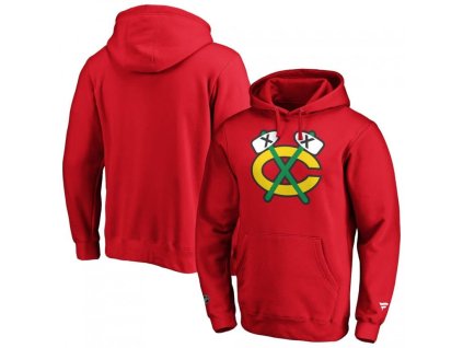 Pánská mikina Chicago Blackhawks NHL Primary Logo Graphic Hoodie