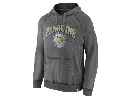Pánská mikina Pittsburgh Penguins NHL Mens True Classics Washed Pullover Hoodie