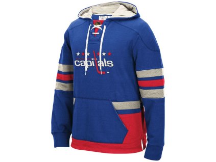 Pánská mikina Washington Capitals NHL 2017 CCM Jersey Pullover Hoodie blue