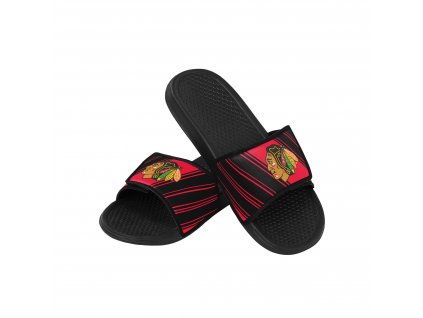 Pánské pantofle Chicago Blackhawks Legacy Velcro Sport Slide Slipper
