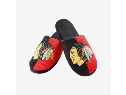 Pánské pantofle Chicago Blackhawks NHL Team Logo Staycation Slipper