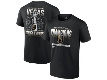 Pánské tričko Vegas Golden Knights NHL 2023 Stanley Cup Champions Signature Roster