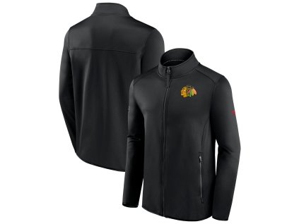 Pánska bunda Chicago Blackhawks RINK Fleece Jacket Black-Black