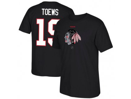 Tričko Jonathan Toews #19 Chicago Blackhawks Reebok Center Ice TNT Reflect Logo