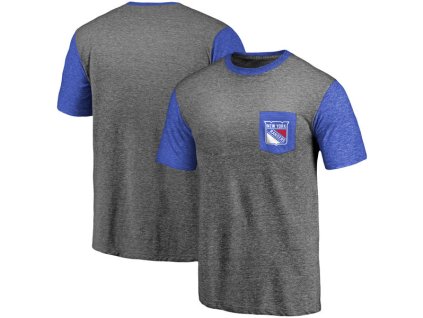 Tričko New York Rangers Refresh Tri-Blend Pocket