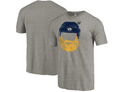 Tričko Nashville Predators 2017 Stanley Cup Playoffs Participant Full Beard Tri-Blend