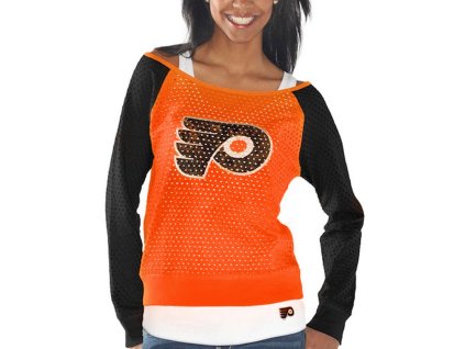 Set dámských triček Philadelphia Flyers NHL Holey Long Sleeve Top and Tank Top II Set