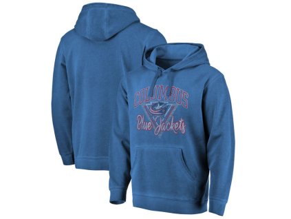 Pánská mikina Columbus Blue Jackets NHL Shadow Washed Retro Arch Pullover Hoodie