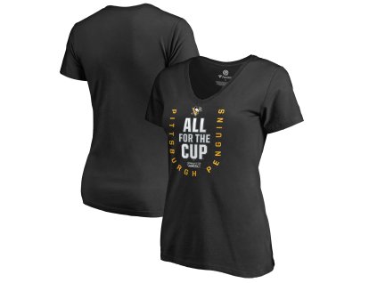 Dámské tričko Pittsburgh Penguins NHL 2018 Stanley Cup Playoffs Bound Behind The Net